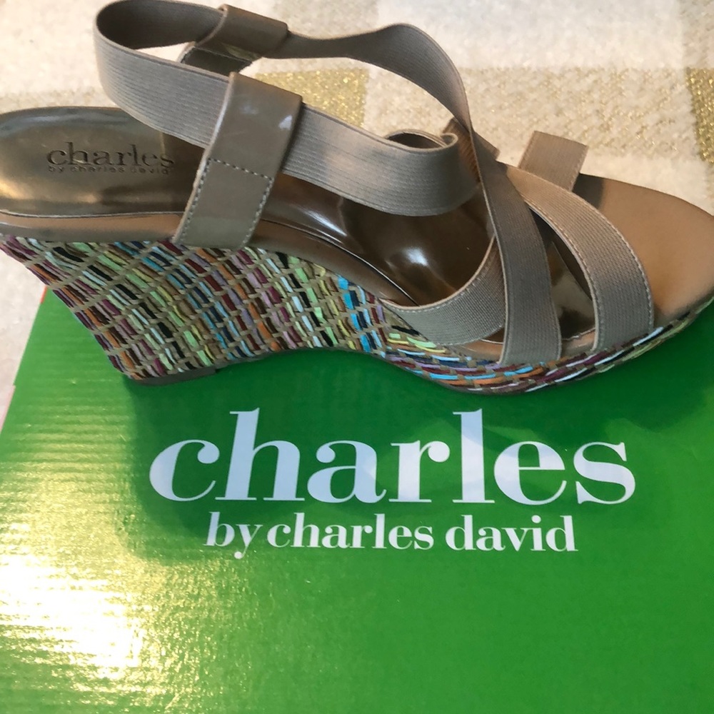 Charles By Charles David Multi Colored Wedge - image 2